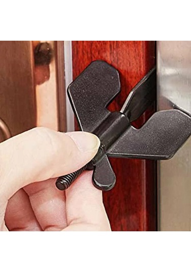 Ximistore9 304 Paslanmaz Çelik Taşınabilir Otel Kapı Kilidi - Taşınabilir, Kilitli Dışarıdan Açılmaz, Güvenli Konaklama İçin