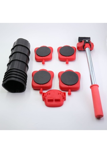 Maiyame Ev Taşıma Aracı 5'li Set - Ağır Nesneleri Taşıma, Tüm Yönlü Tekerlekli Kolay Taşıma Aleti Küçük Elma