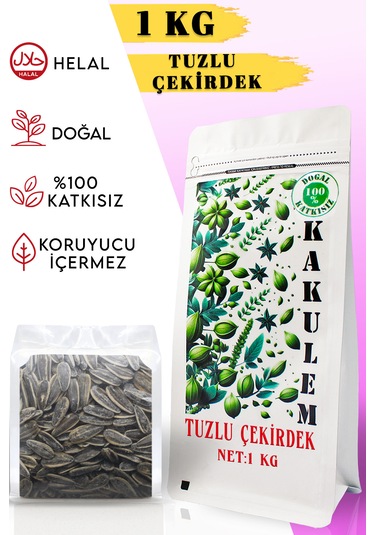 Kakulem Kavrulmuş İri Boy Tuzlu Ay Çekirdeği 1 KG
