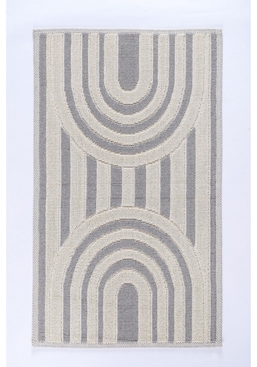 2 Li Bukle Banyo Takımı Banyo Tekstili/modern/doğal/sade/şık Kaymaz Taban -1074 Gri