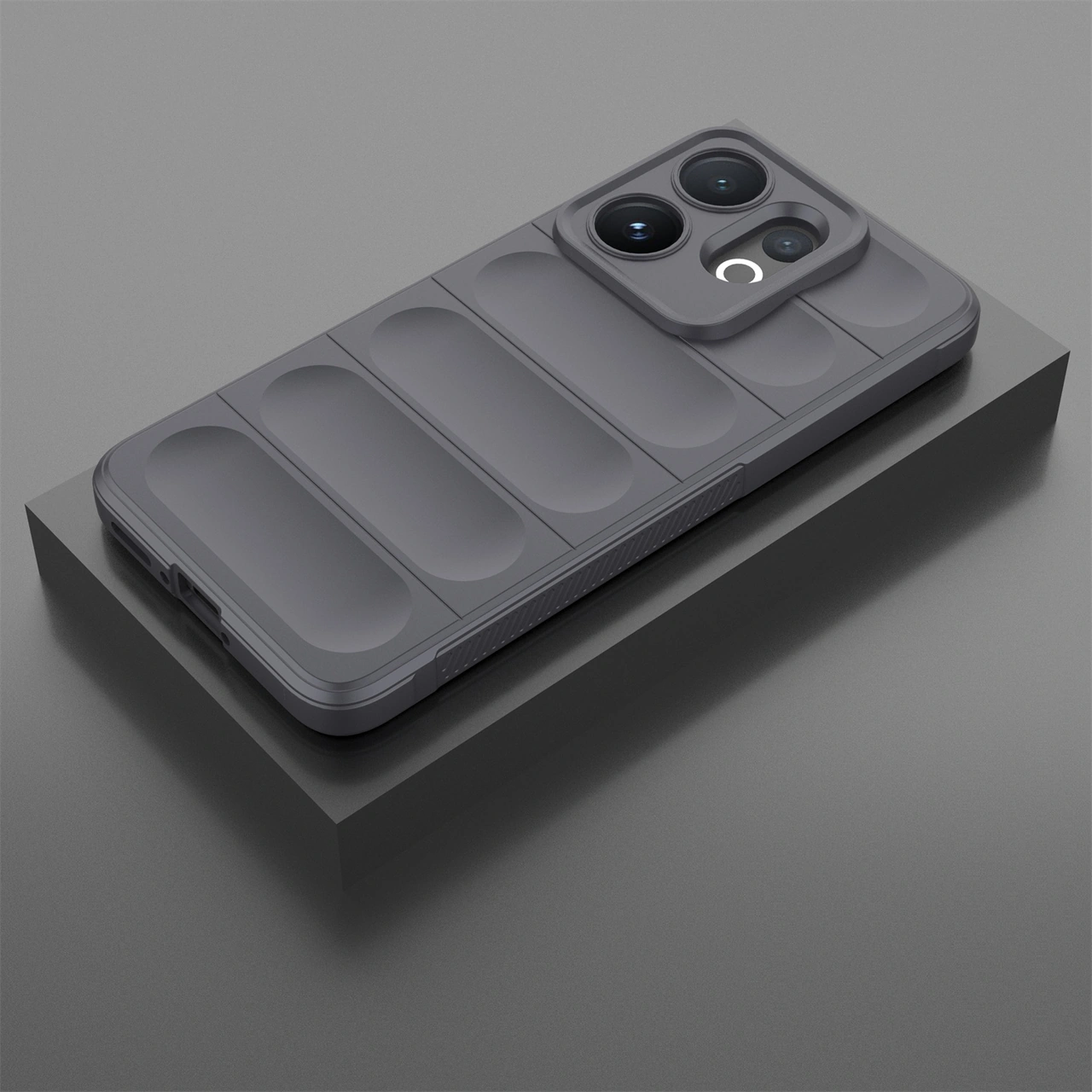 Vivo V60 5g Kılıf Düşmeye Karşı Dayanıklı Yumuşak Tpu Sağlam Telefon Arka Kapağı - Koyu Gri Koyu Gri