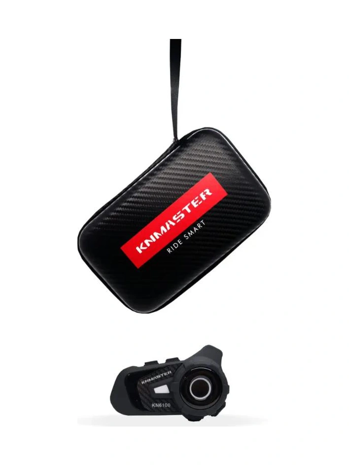 Knmaster Kn6100 Motosiklet Kask İnterkom Bluetooth Intercom Kulaklık Seti Karbon
