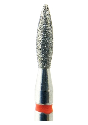 Kmiz Elmas Manikür Törpü Ucu 8mm Sivri Ateş Model Kırmızı 0.21 113768