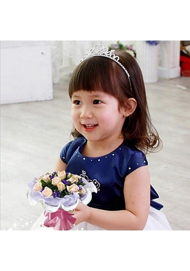 Trendooze Tiara Taklidi Taç Sopa Saç Prenses Prenses Moda Kızlar Hairband Bandı Bq Çok Renkli