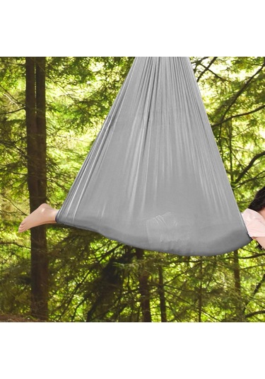 Suntek Çocuk Salıncak Hamak Balkon Için Anti Tip Sandalye Gümüş