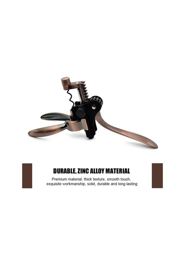 Jokmae Siyah Tavşan Şekilli Şarap Açacağı Seti - Folyo Kesici Ve Ekstra Spiral Diğer