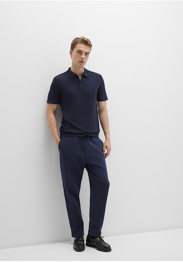 Mavi - Lacivert Örme Pantolon 0010521-70490 Lacivert