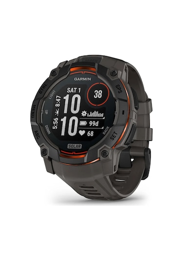 Garmin Instinct 3 50 Mm, Solar Kömür Siyahı Siyah - Yeşil