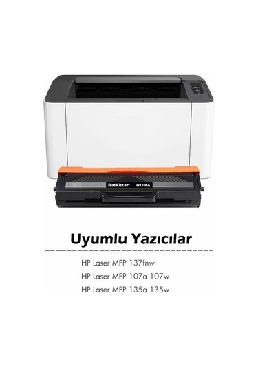 Hp Laserjet 107W Toner Uyumlu (Çipsiz) 106A