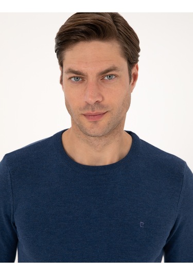 Pierre Cardin Erkek İndigo Melanj Kazak /triko 50315509-vr155 İndigo Melanj