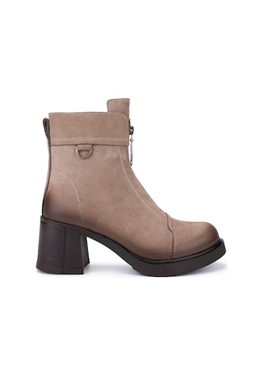 Tamer Tanca Kadın Hakiki Deri Vizon Nubuk Casual Bot 599 30049 Bn Bot Sk25-26 Vızon Nbk Kahve