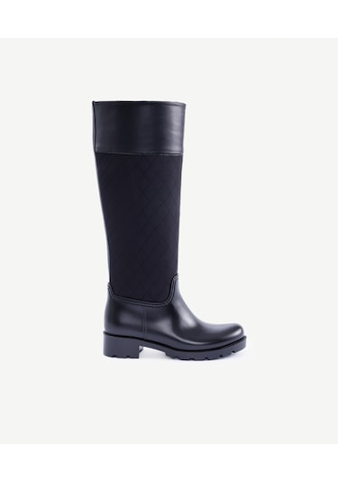 Yargıcı Kapitone Detaylı Yağmur Çizmesi 25kkay4056x 001 Siyah