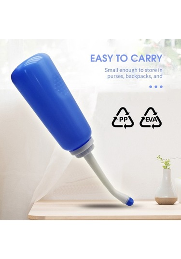 Pazly 500ml Seyahat Bideti: 2 Nozullu, Taşınabilir Pratik Hijyen Mavi Mavi