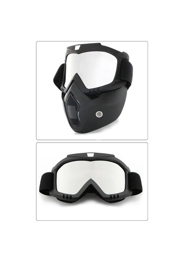 Jet Kask Maskesi Aynalı Gri