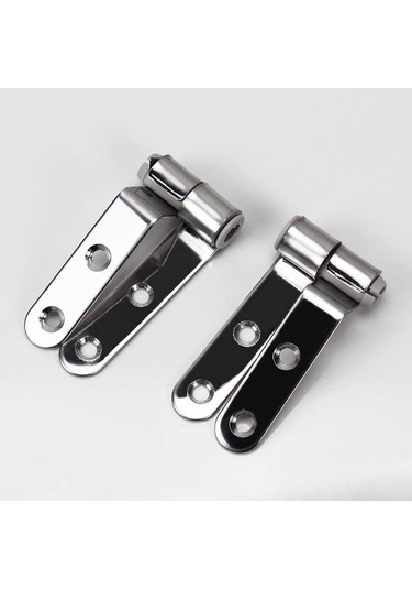 Pazly Suntek Tuvalet Kapağı Menteşe Armatür Seti - Açık Gümüş Renk Gümüş