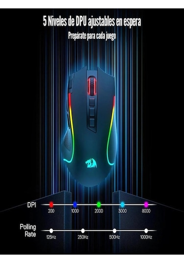 Predator Pro M612 Kablosuz Fare 8000 Dpi Siyah M612rgb-pro M612rgb-pro