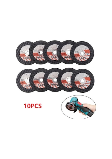 10 Adet Mini Kesme Diski Dairesel Reçine Taşlama Tekerlek 75mm Açı Öğütücü İçin