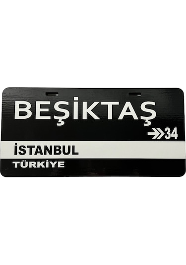 Beşiktaş Renkli 15x30 Cm Ahşap Poster