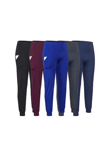 Skycity "yoga Tights Kadın - Yüksek Bel, Yan Cep, Esnek Ve Hızlı Kuruma, Spor Ve Fitness İçin" Koyu Mavi