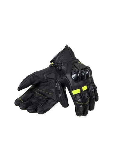 Ozone Rs600 Short Deri Motosiklet Eldiveni 66217 Siyah Yeşil