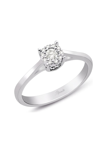 0.14 Ct. Modern Tasarım Coronet Tektaş Yüzük