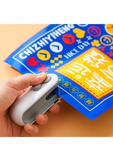 Kesici İle Mini Çanta Kapatıcı Manyetik Usb Şarj Edilebilir Taşınabilir Aperatifler Gıda Vakum Poşeti Isı Kapama Makinesi Kapatıcı Açıcı Mutfak Gadget