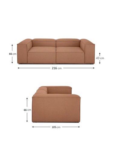 Mode Soft Köşe Koltuk Takımı 3 Modül 2 Köşe 1 Puf 33 Tarçın