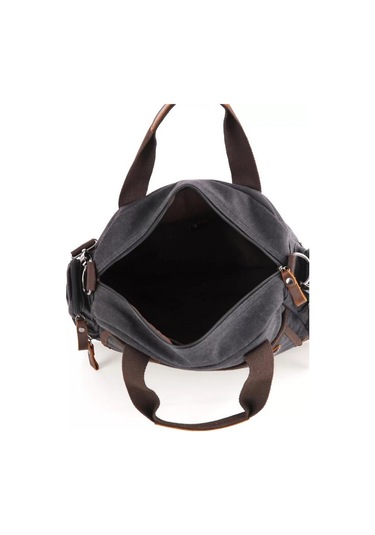 ÇÇS 31352 Kanvas Omuz Askılı Evrak Çantası Siyah