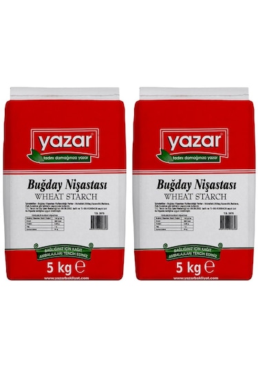 5 Kg X 2 Paket - Yazar Buğday Nişastası