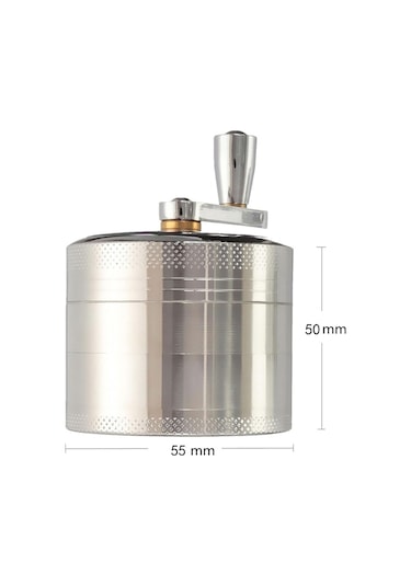 Jialan Çevirme Kranklı Ot Değirmeni, Metal Bitkiler Öğütücü, 4