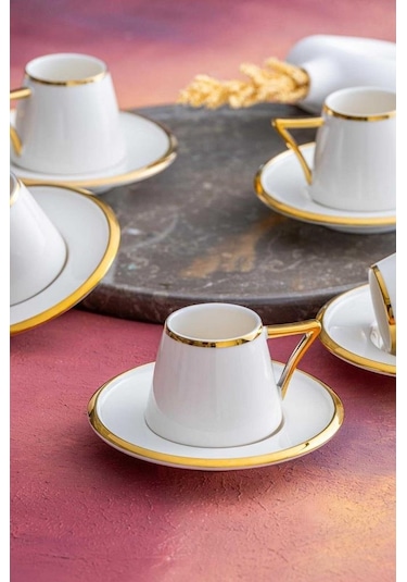 Acar Elora 6 Kişilik Kahve Fincanı Takımı Hxf-05919