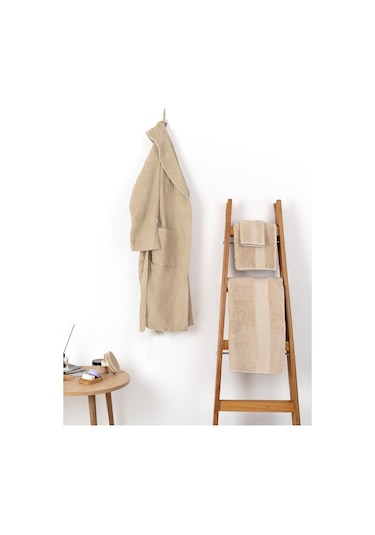 Soley Minerva %100 Pamuklu Extra Yumuşak Misafir  Mutfak Havlusu Kahverengi