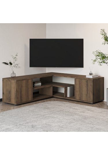 Roza Köşe – Çok Amaçlı, Kapaklı TV Sehpası Antik Ceviz