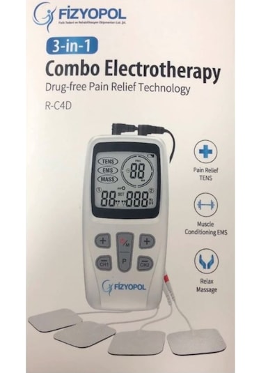 Fizyopol R-C4D 2 Kanallı Dijital Tens Ems Masaj Cihazı