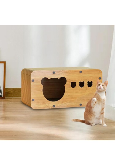 Suntek Kedi Tırmalama Karton Ev Küçük Hayvanlar Için Komik M