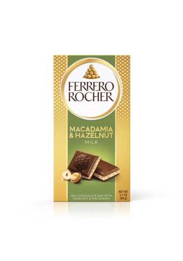 Ferrero Rocher Milk Chocolate Bar With Macadamia & Hazelnut 90g