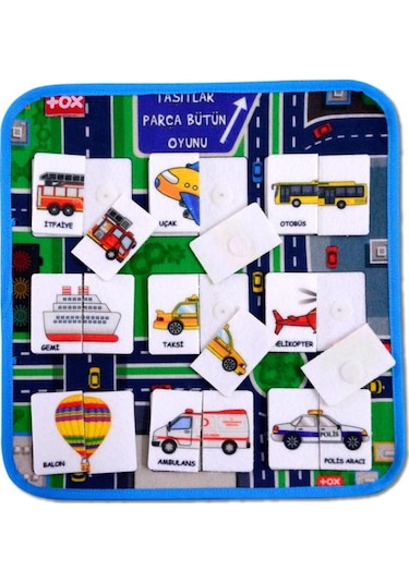 Tox Taşıtlar Parça-Bütün Eşleşmeler Keçe Cırtlı Aktivite Sayf