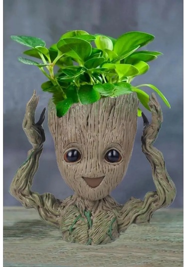 Maks Store Groot Marvel Saksı, Çiçekler İçin Vazo Ve Saksı, Düzenleyici 151379869 Yeşil