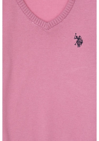 U.s. Polo Assn. Kız Çocuk Koyu Pembe Kazak /triko 50316777-vr167 Koyu Pembe