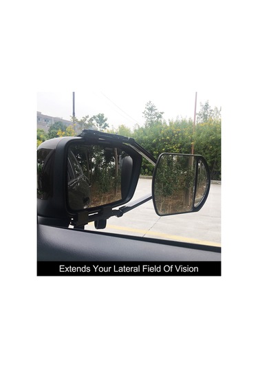 Geeksen Trailer İçin Yardımcı Görüntü Aynası - Pp/nilon/tpr Malzeme, 15x14cm Büyük Ayna, Tekli Paket