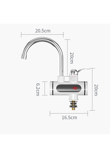 Xurunkeji Elektrikli Sıcak Ve Soğuk Su Isıtıcı Musluk Hızlı Isıtma Musluk Su Isıtıcı Musluk Bağlantısı Musluk 3000w Abd Fişi Beyaz