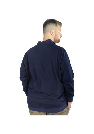 Mode Xl Büyük Beden Eşofman Üstü 2Ip Choose Your Mode 21202 Lacivert 001