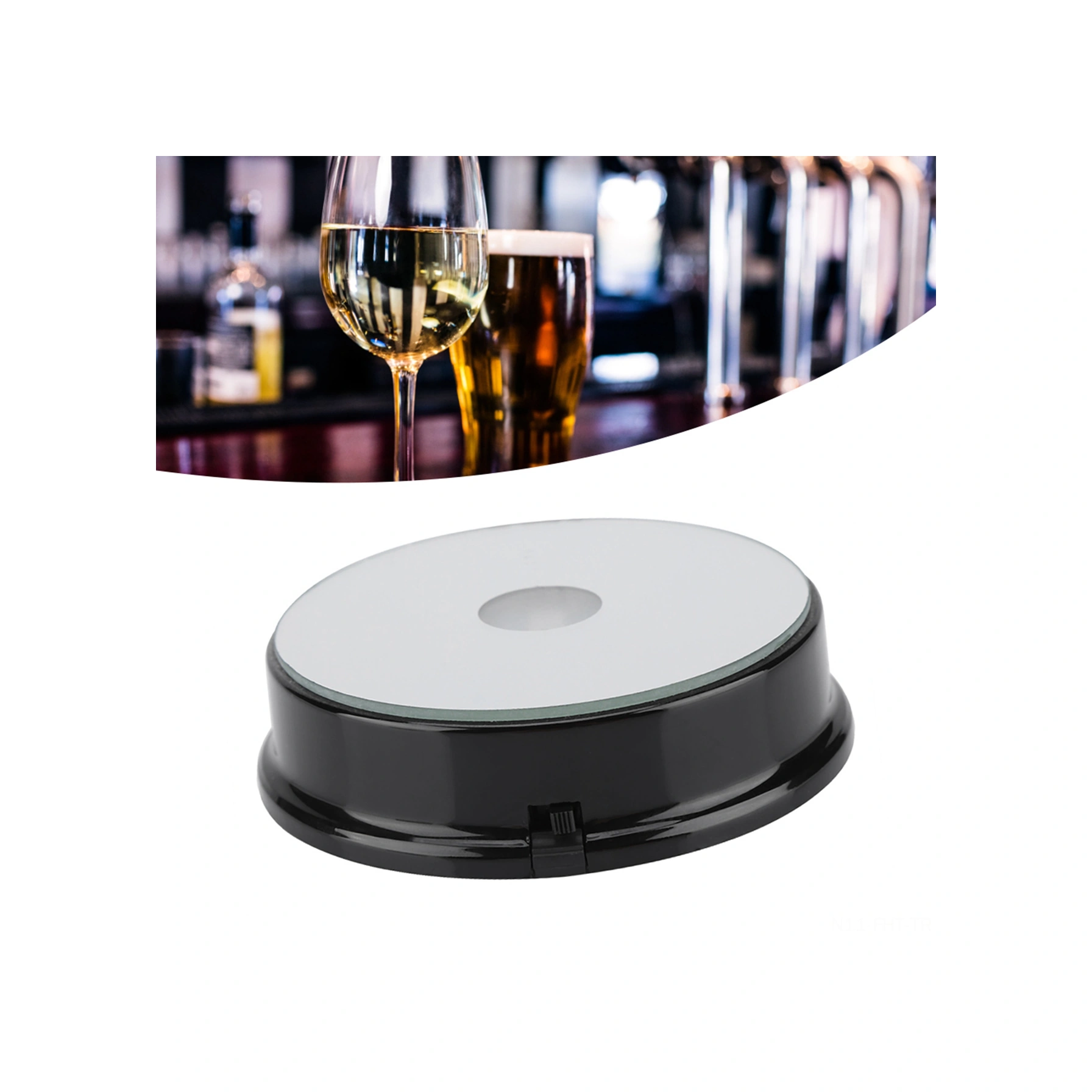 Hangfox Led Kristal/çeşitli Renkli Aydınlatma, Cam Dekorasyon Üstü Tabanı, Dayanıklı Plastik, 3aaa Pil Dahil Değil Diğer