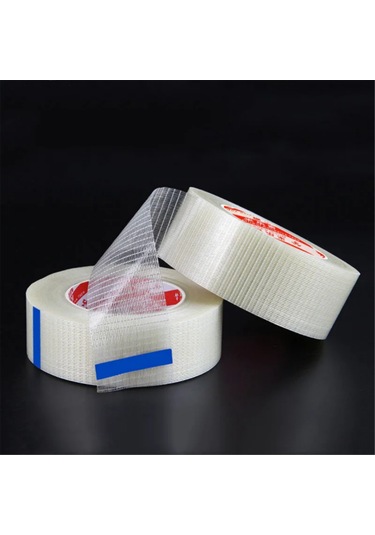 Reedark Dayanıklı Cam Elyaf Bant - Güçlü Paketleme Bandı 50mmx50m Isıya, Yırtılmaya Dayanıklı