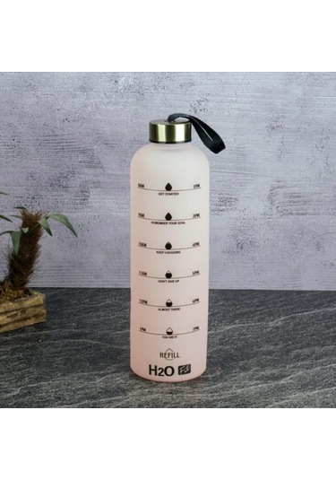 Tohana H2o Buzlu Pembe Cam Matara 1000 Ml 87193