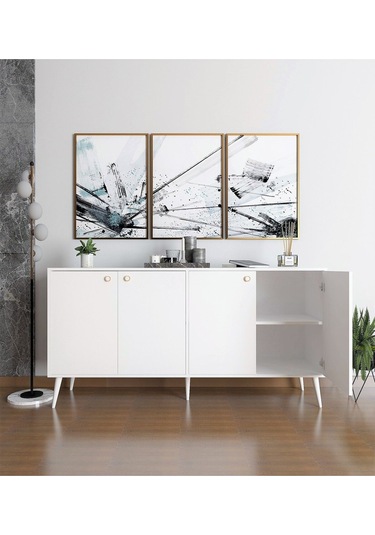 Floradesign Sarissa Konsol / Konsol / Çok Amaçlı Dolap 160 Cm Beyaz