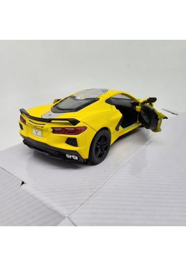 Kinsmart 2021 Corvette Baskıyla - 1/36 Ölçekli Döküm Model