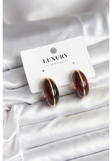 Vintage Kadın Küpe Pirinç Renkli