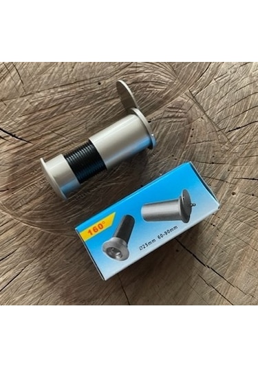 Door Uzun Kapı Dürbünü Çelik Kapı Dürbünü 9cm 25mm Gri Renk