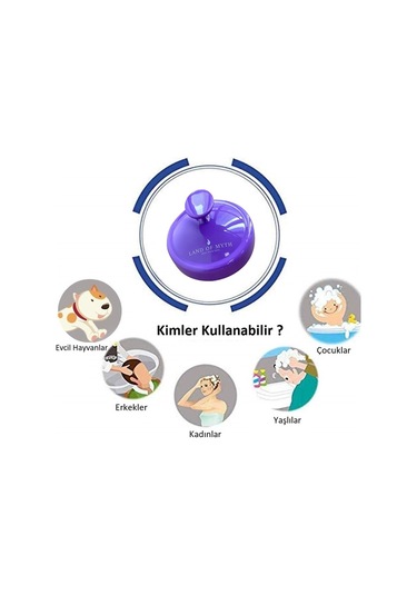 Land Of Myth Yumuşak Dişli Saç Derisi Masaj Şampuan Fırçası-MOR